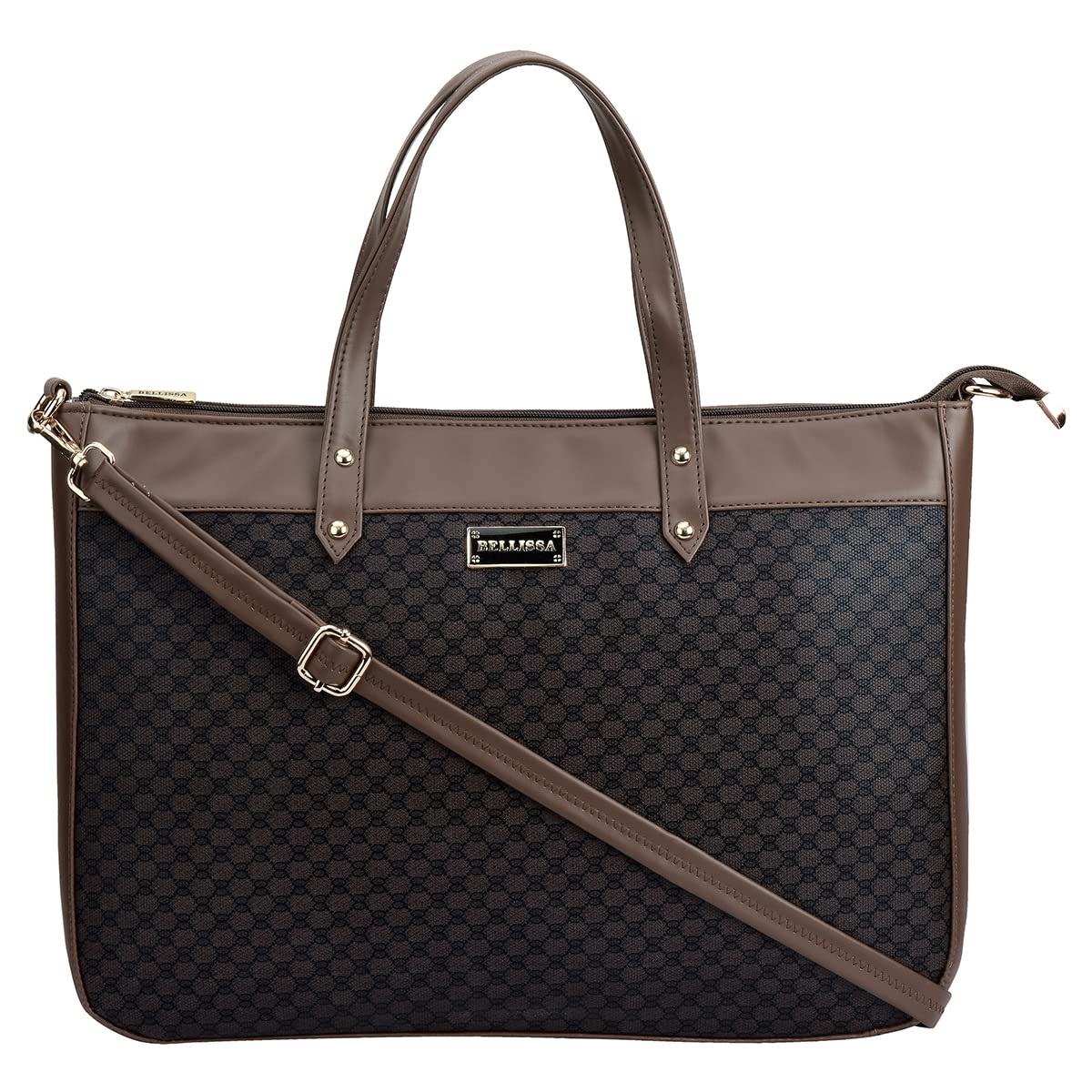 BELLISSA Checkered Professional Laptop Bag | Briefcase for Laptops with Screen Size Up to 15.6 Inch | Shoulder Laptop Messenger Bag For Women | Slim Sleeve Bag (B09YRK4QN4) Amazon Price History, Amazon Price Tracker