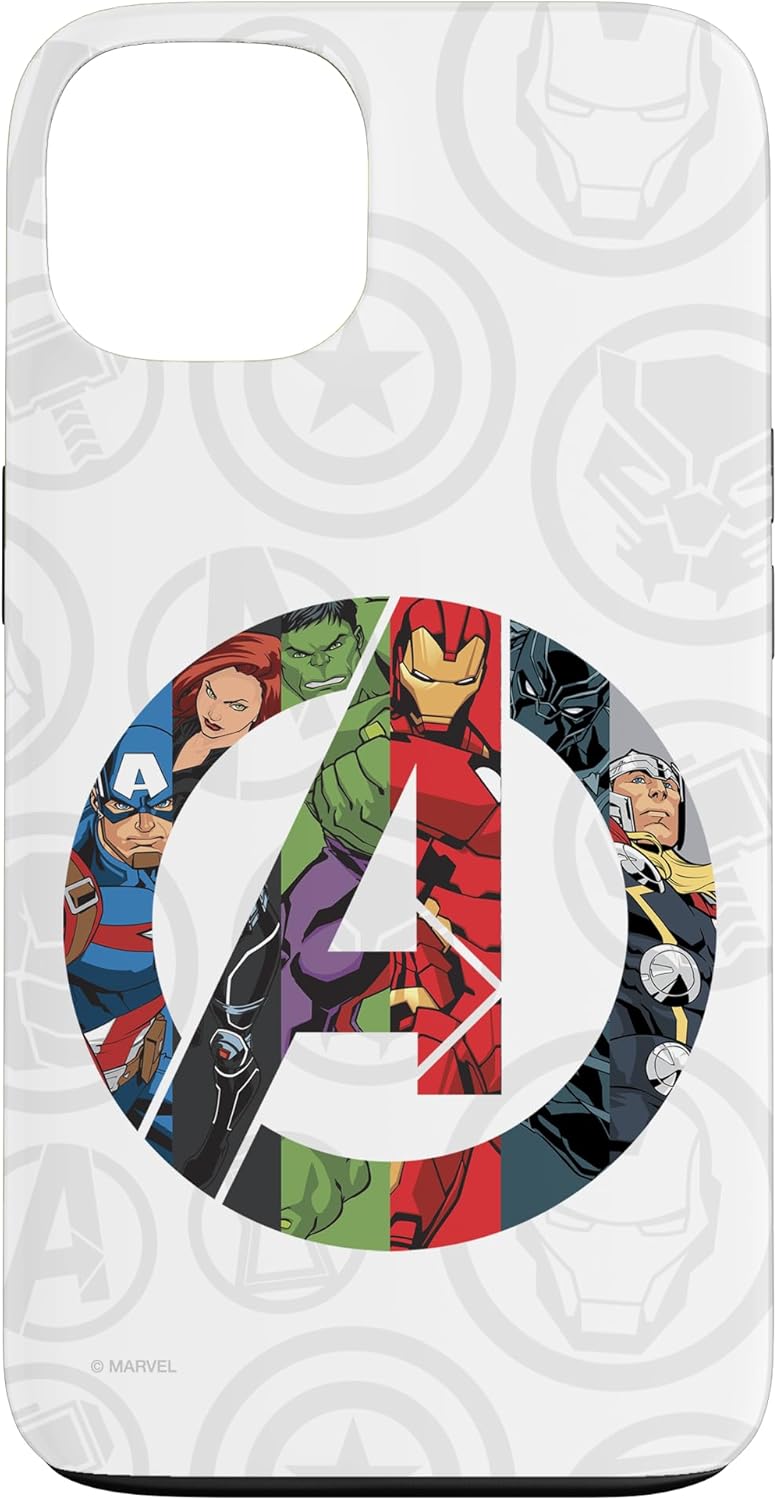 Marvel Avengers A Logo with Super Heroes Case for iPhone 17