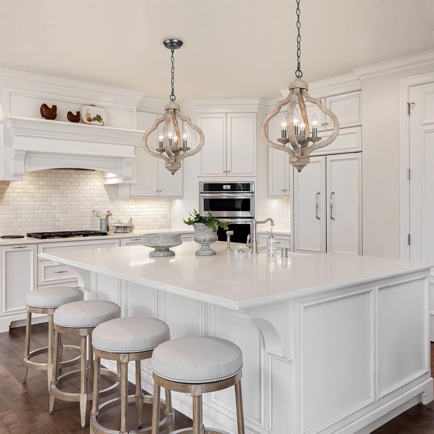 Greatest Product Farmhouse Chandelier for Dining Room, 6-Light Farmhouse Light Fixture for Kitchen Island, 20 Dia