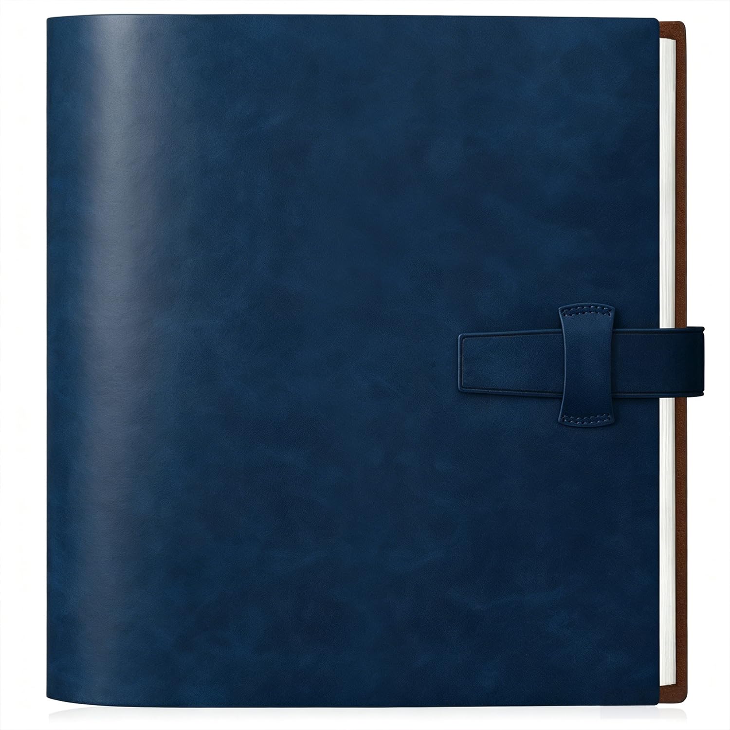 Album photo de 20 x 25 cm Artmag bleu en cuir pour 100 photos horizontales