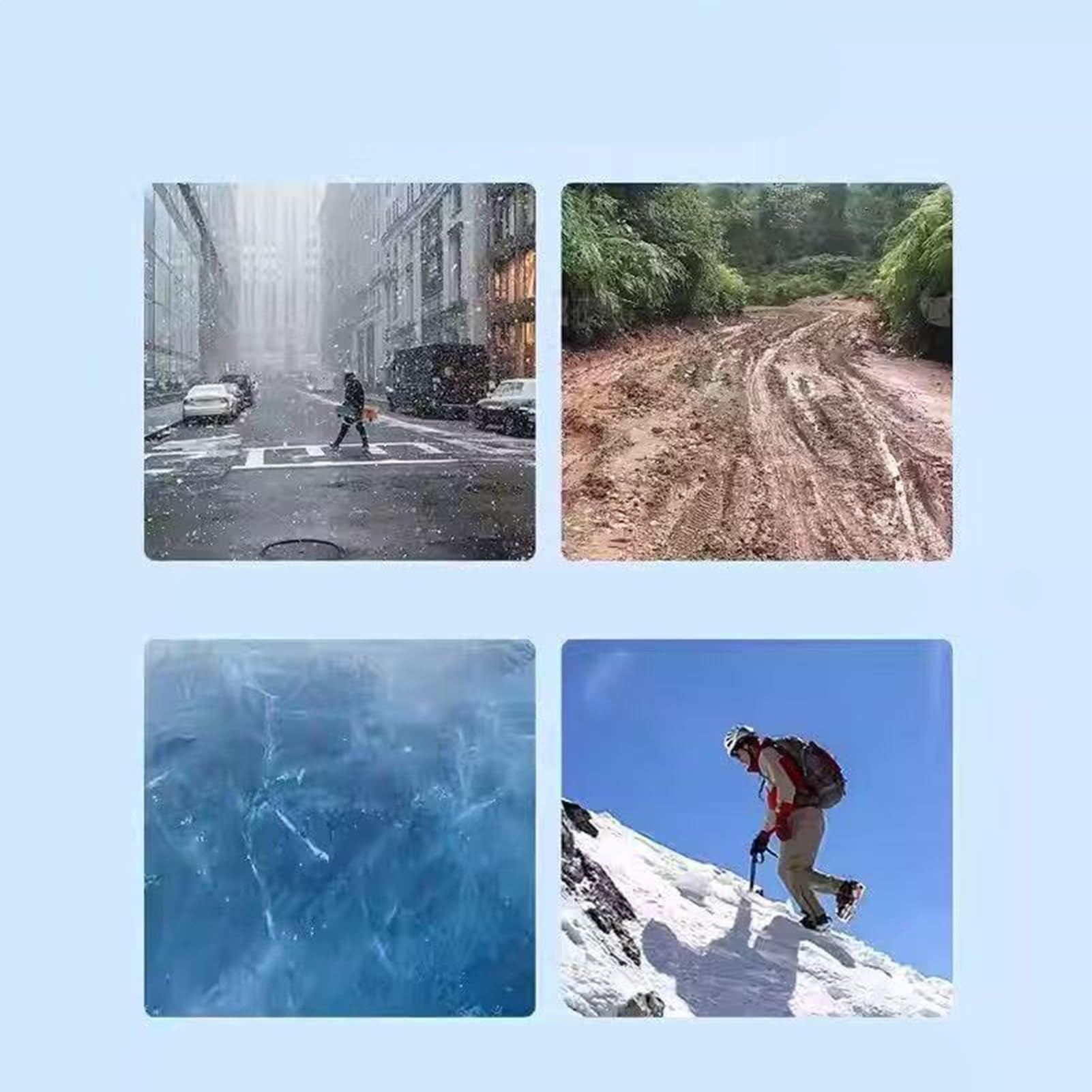 -Spikes Für Stiefel | Edelstahl Mit Tiefer Traktion - Stiefelspikes Schnee Und,Für Erwachsene, Jugendliche, Outdoor-Enthusiasten, Wandern, Bergsteigen und