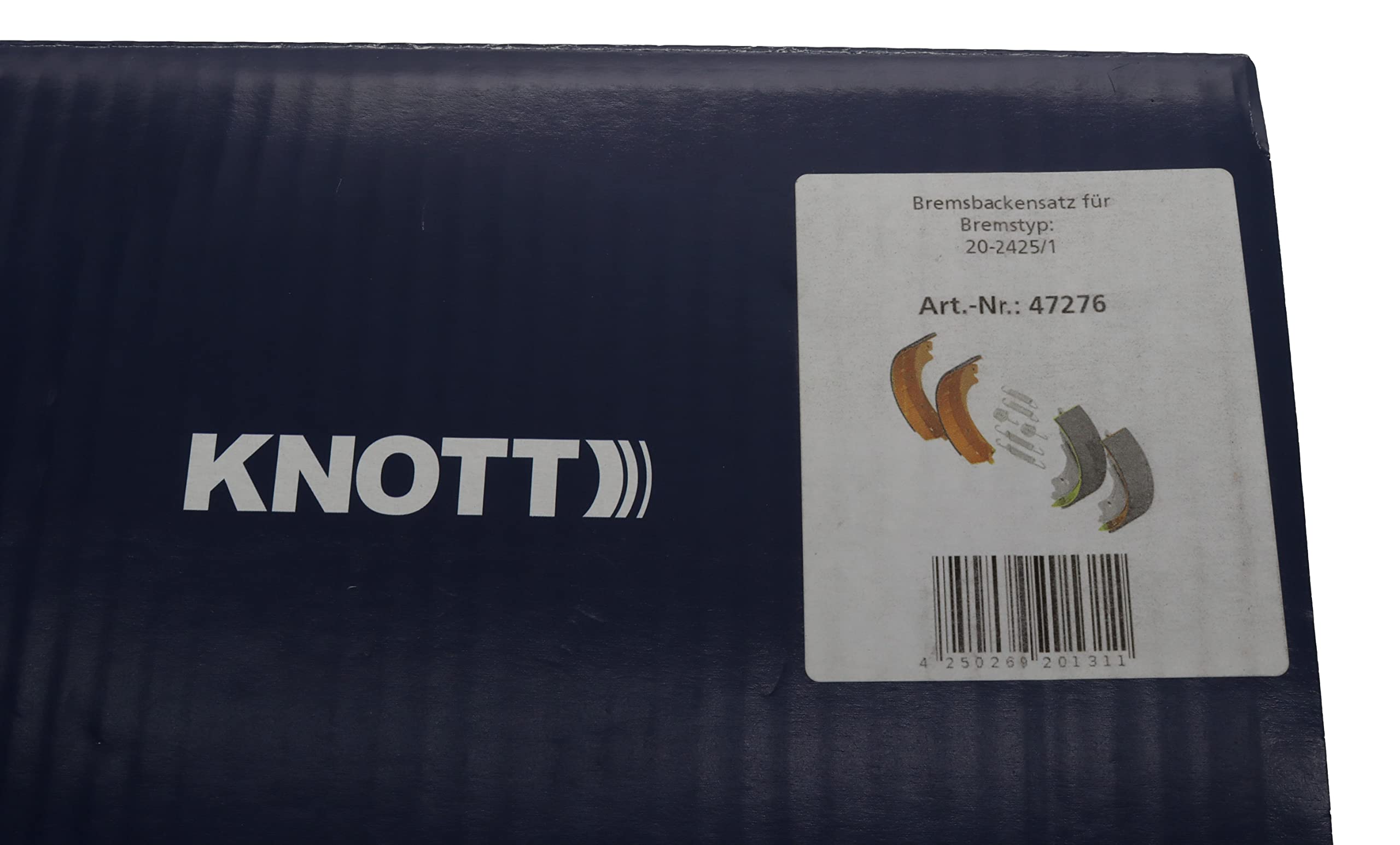 trailer parts4u Bremsbackensatz für Knott Nieper 200x50mm 20