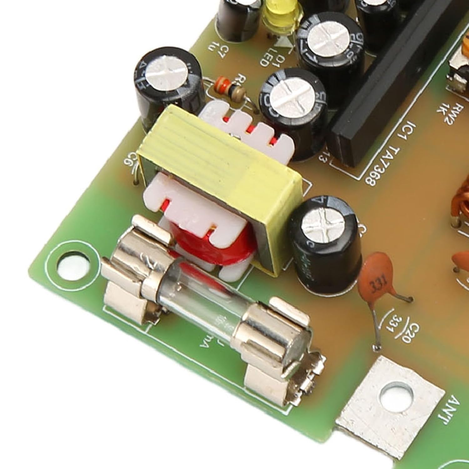 Radio Transmitter Board, High Frequency Oscillation Short Low Power Sound Amplification SW Radio Amplifier Kit for DIY Campus Broadcast