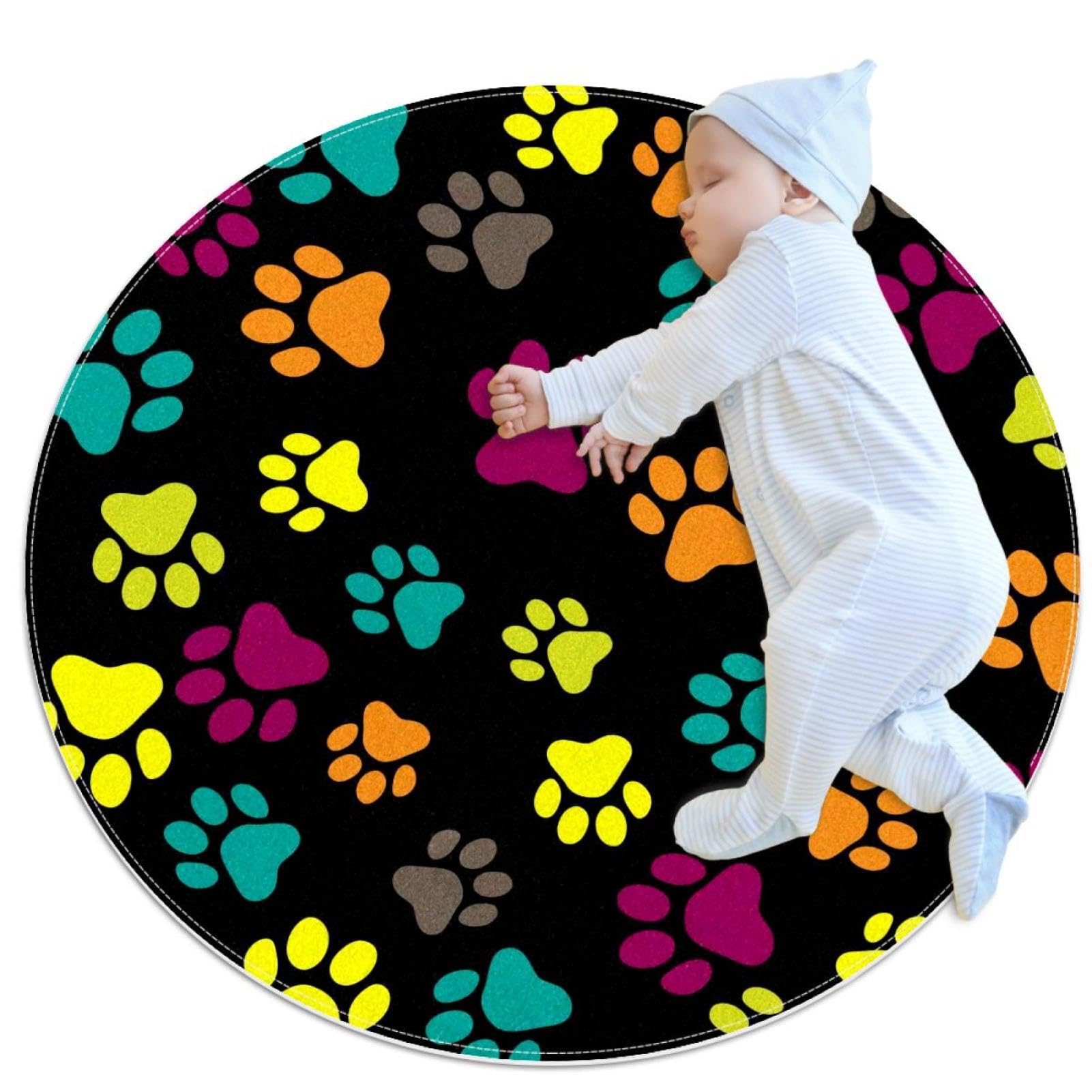 Tapis motif pattes de chat pour une ambiance cocooning et sereine au salon
