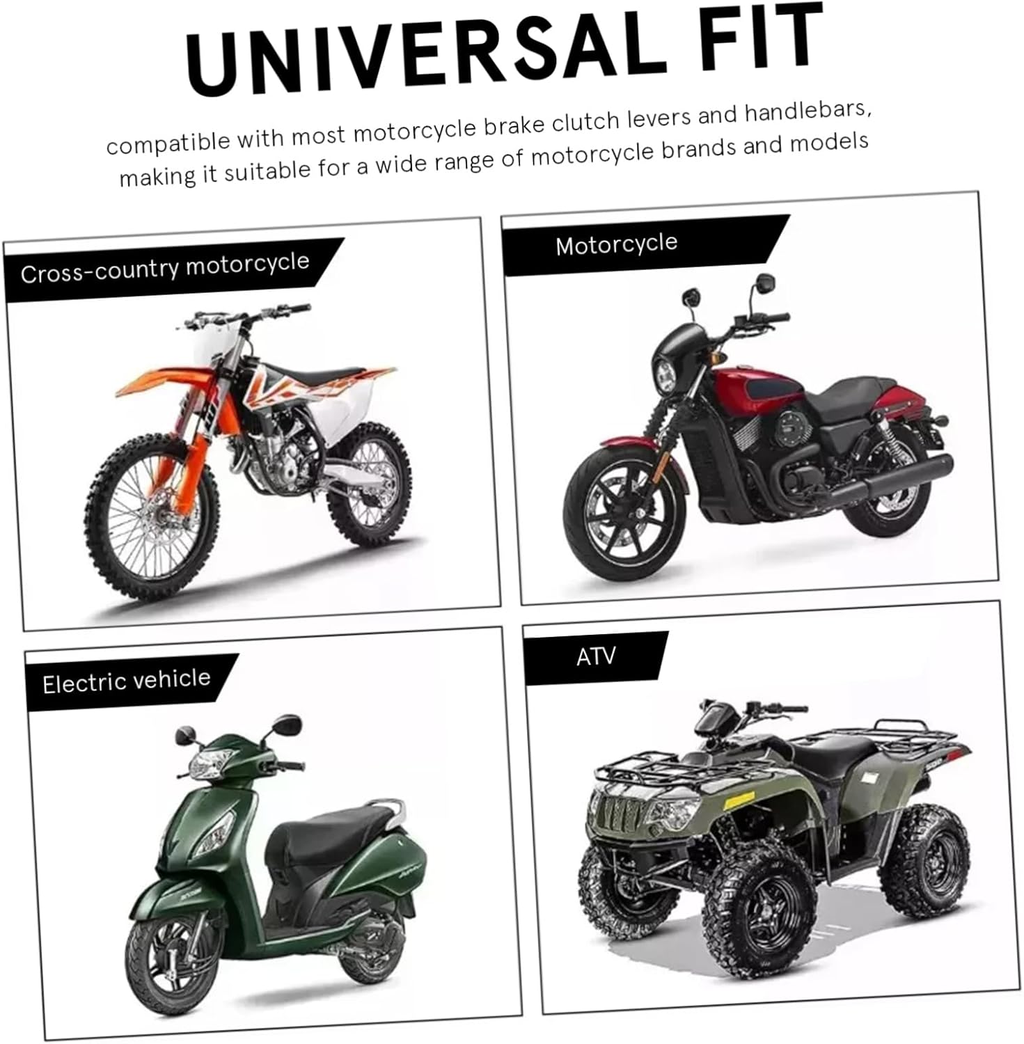 1set Motorcycle Brake Clutch Lever Handlebar Compatible Dirt and Atvs Ergonomic Design Construction Easy Installation