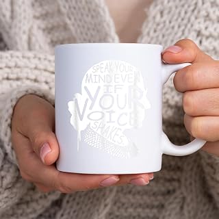 RBG Ruth Bader Ginsburg Feminist Political Gift Mug, Tea Mug, Tea Cup, Coffee Cup