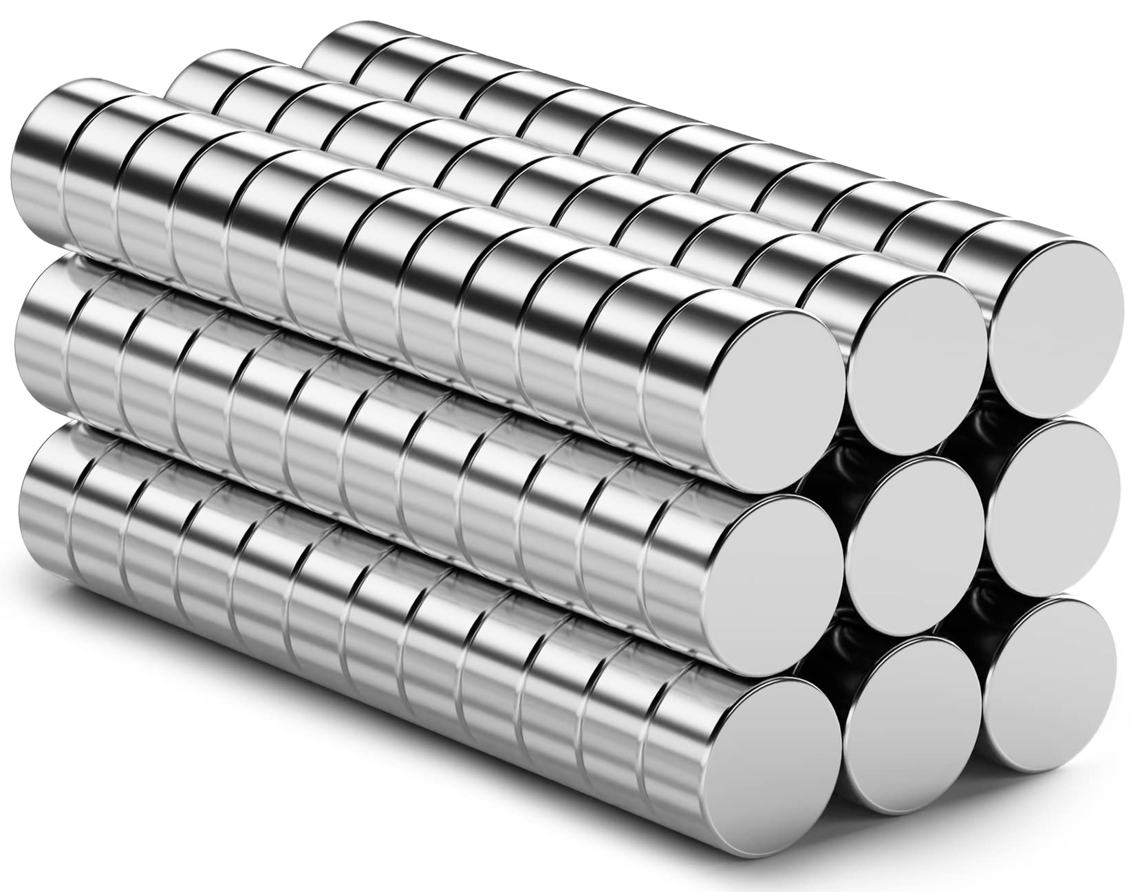 FINDMAG 100 Pcs Multi-Use Round Small Magnet, 6x3mm Fridge Magnets, Whiteboard Magnetic, Mini Magnet, Magnets for Whiteboard, Refrigerator,Office, Crafts