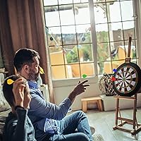 Vista 7 de Accmor Soft Tip Darts, Bar Dart, Plastic Tip Darts Set, Attach Extra 100 Black 2BA Replacement Tips, Soft Tip Darts for Electronic/Plastic Dartboard