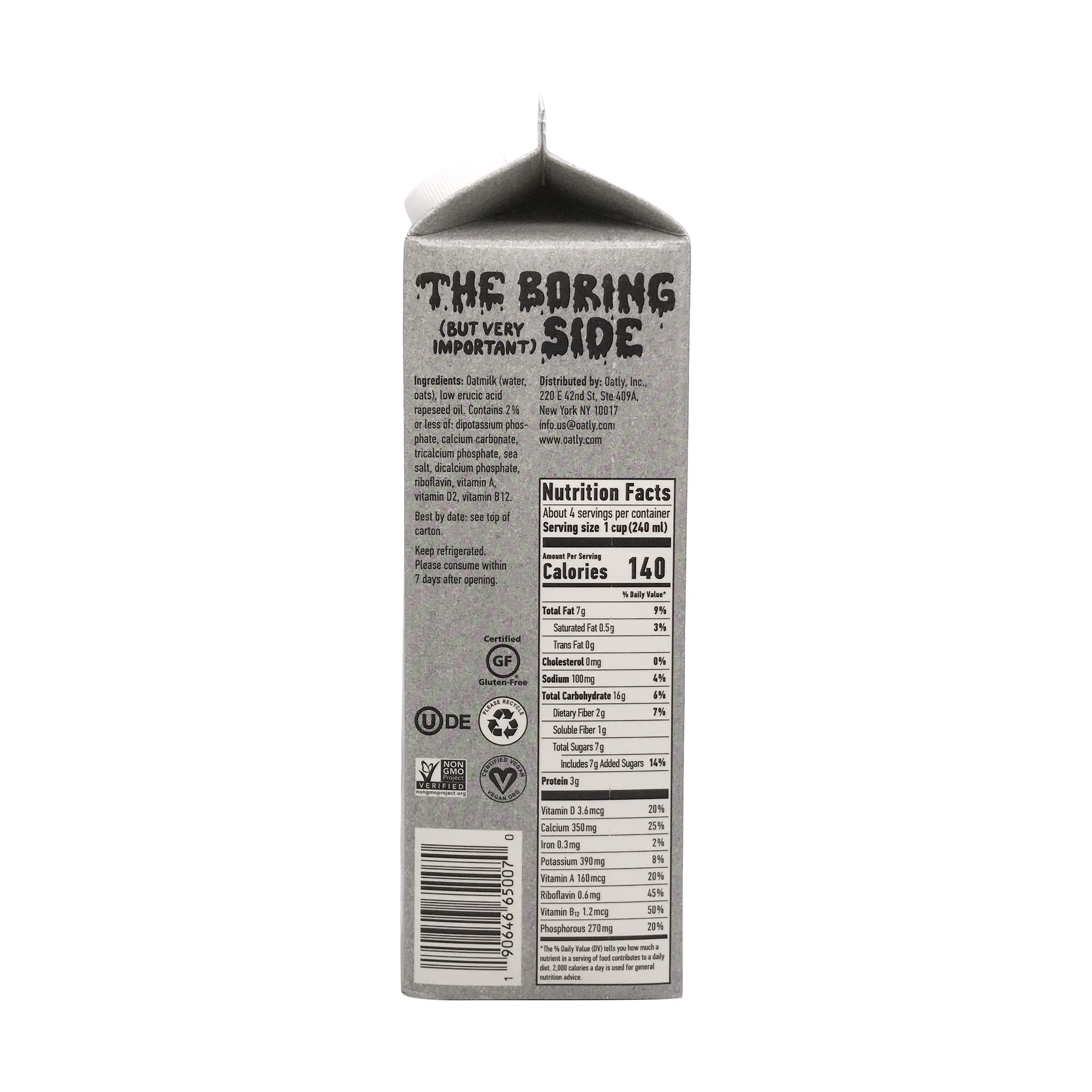 Oatly Barista Edition Oatmilk, vegan, 32 Fl Oz