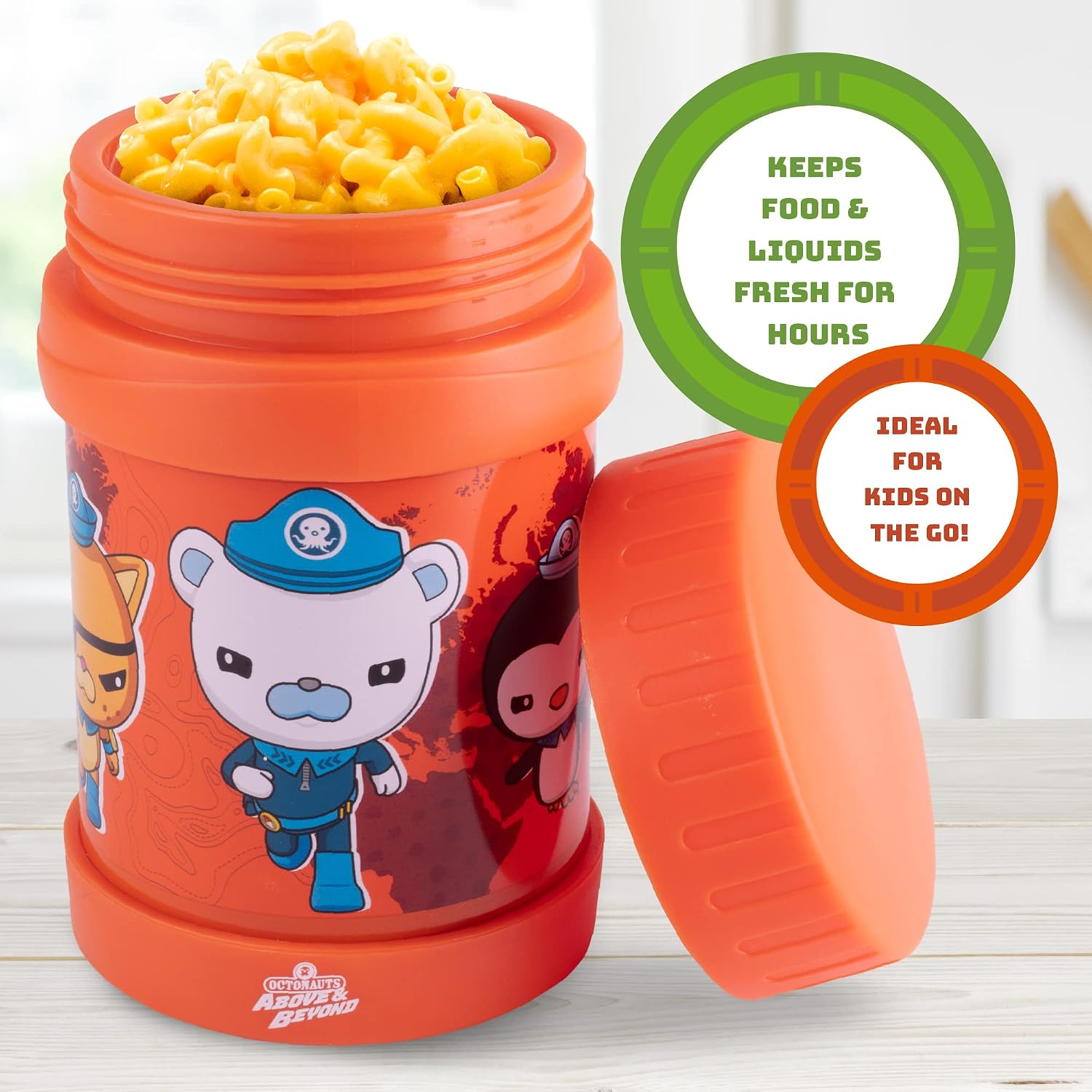 Octonauts Above & Beyond 13 oz Stainless Steel Food Jar for Kids, Orange