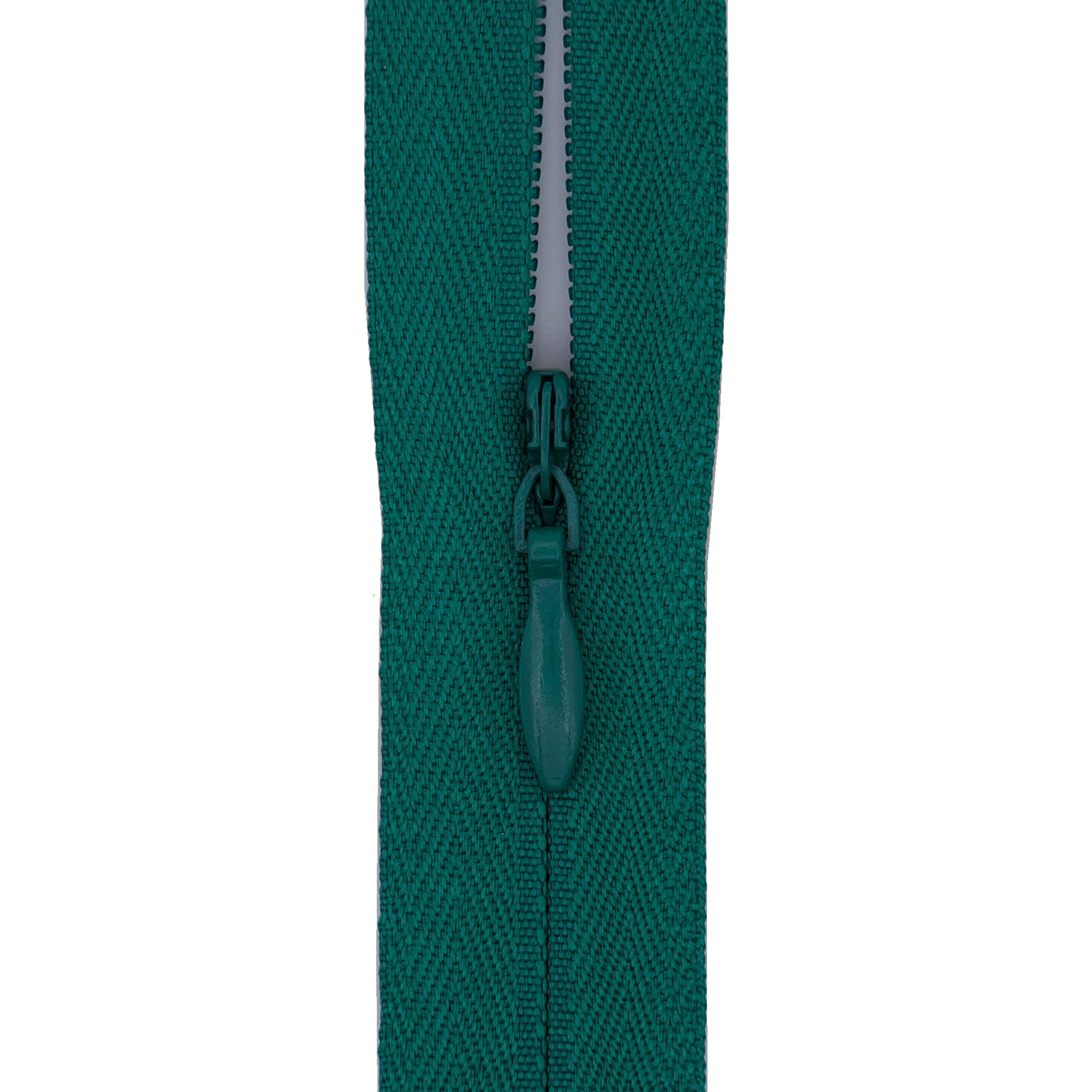 Y-Connection Peacock Teal #3 Woven Tape Invisible Zip (Close End), 12 Inch (30.5Cm) For Skirts, Dress Side-Seams & Small Lumbar Cushions - Professional Nylon Coil Zips For Sewing & Dressmaking - 1 Zip (Peacock Teal)