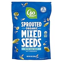 Vista 1 de Go Raw Organic Sprouted Mixed Seeds, 13 oz, Unsalted, Keto, Kosher, Superfood