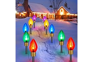 Jumbo C9 Christmas Pathway Lights Outdoor