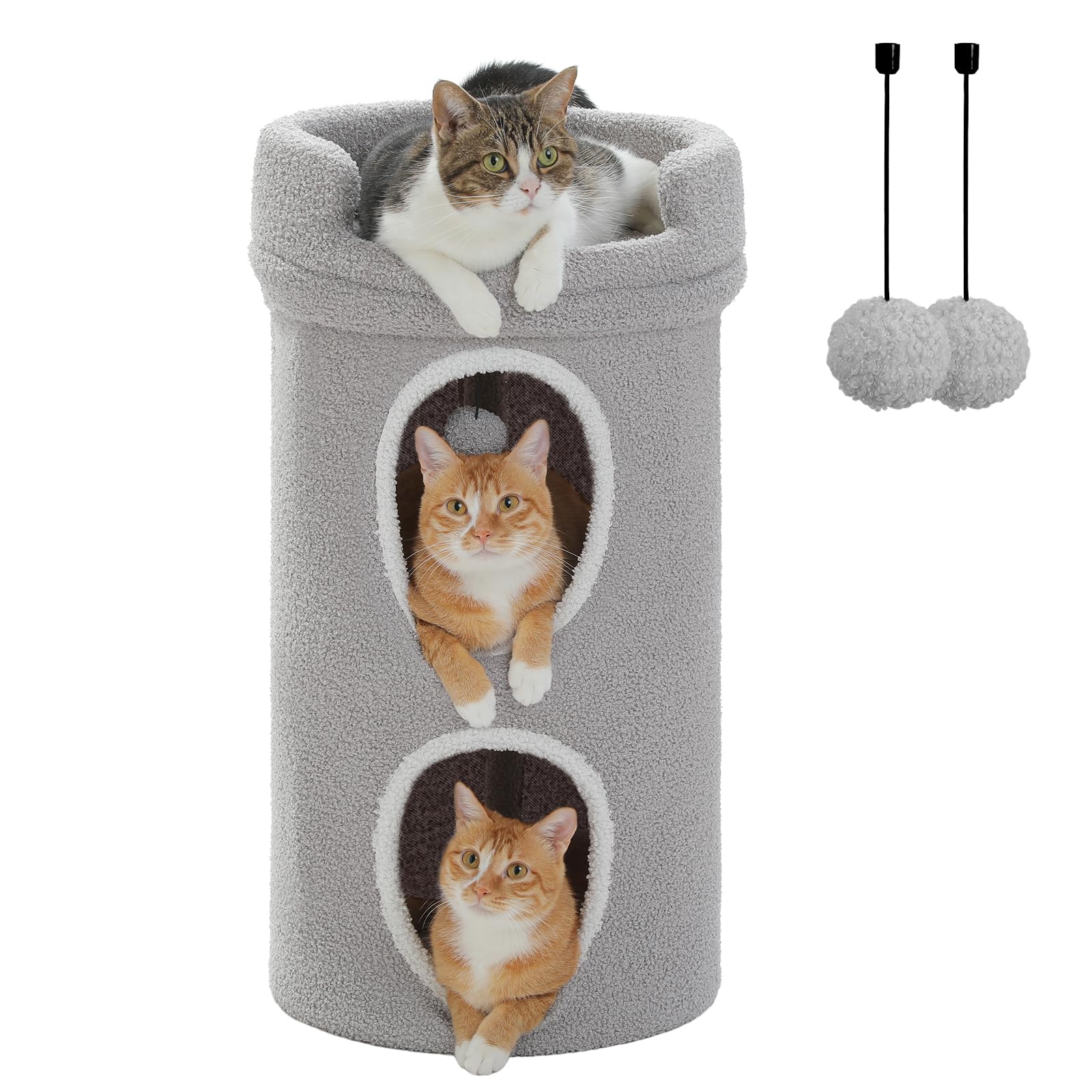 Amazon | PAWZ Road 猫 ハウス ペットハウス 猫ベッド 屋根付き