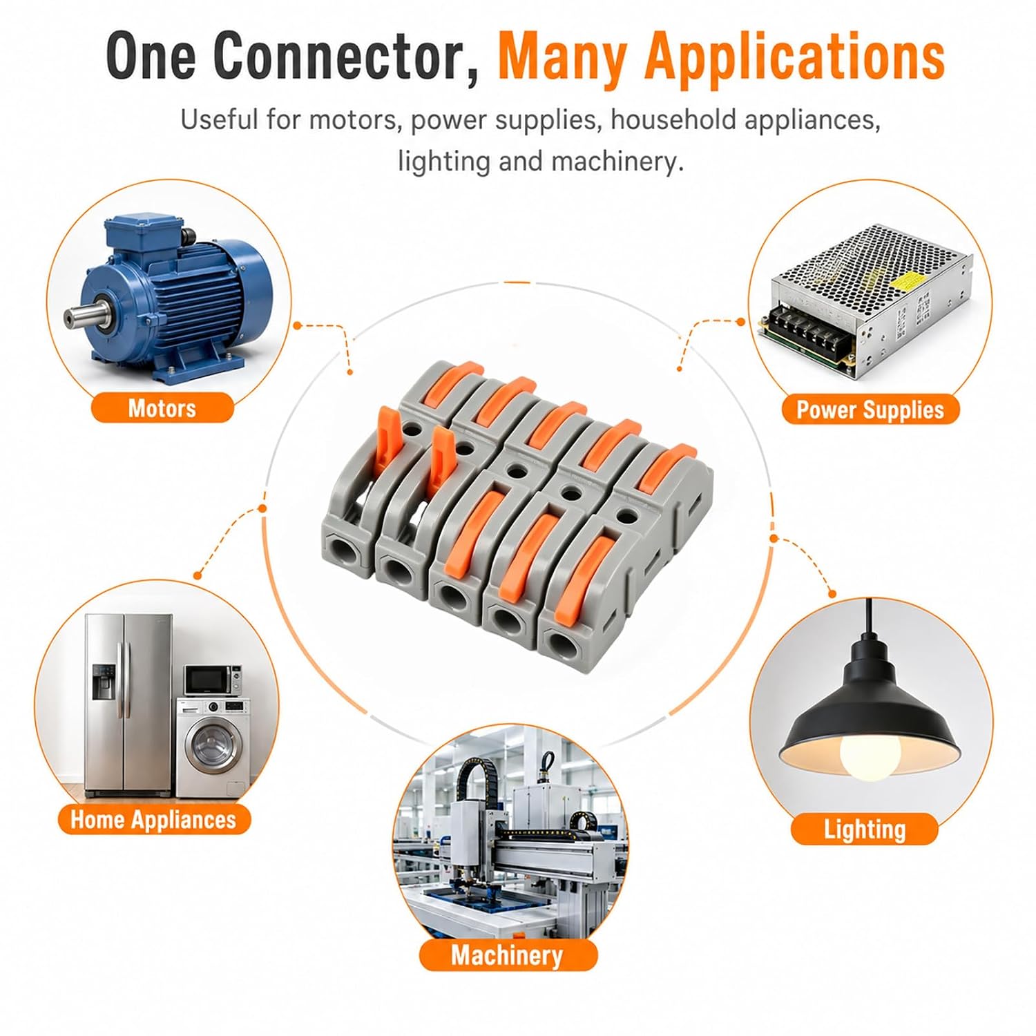 60PCS Lever Wire Connectors with 28-12 AWG, Mini Quick Connectors Push-in, Compact Splicing Wire Inline Terminals, Electrical Insulated Terminals, Quick Disconnect Splicing