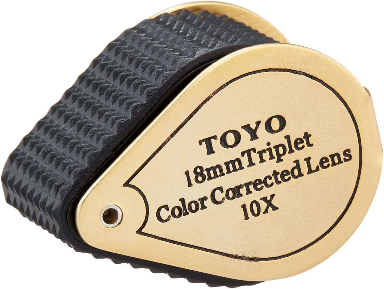 Toyo Professional 10X Magnifying Jeweler's Loupe with 18mm Triplet Lens, Gold