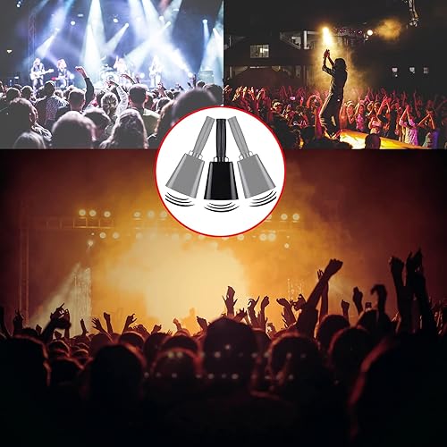 Miniatura 5 de Campana de vaca de acero de 8 pulgadas con asa, campana para hacer ruido, campana de llamada de mano fuerte para eventos deportivos, fútbol, fútbol,