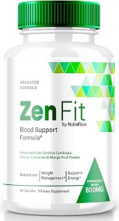 ZenFit Capsules, Extra Strength Formula for Blood Support, All Natural Supplement to Maintain Stable Healthy Levels, ZenFit Pills, Official Zen Fit Reviews (60 Capsules)