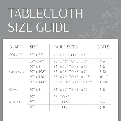 Miniatura 6 de Elrene Home Fashions Winter Holiday - Mantel con borde de bayas, mantel decorativo de Navidad, 70 pulgadas, redondo