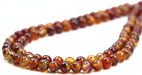 Miniatura 5 de Qiwan Cuentas redondas sueltas de piedras preciosas naturales, fabricación de joyas de bricolaje 1 hebra de 15 pulgadas (0.315 in, piedra preciosa