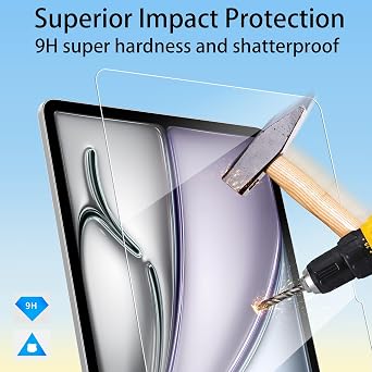 4youquality 2-Pack for iPad Pro 13-Inch & Air 13-Inch Screen Protector