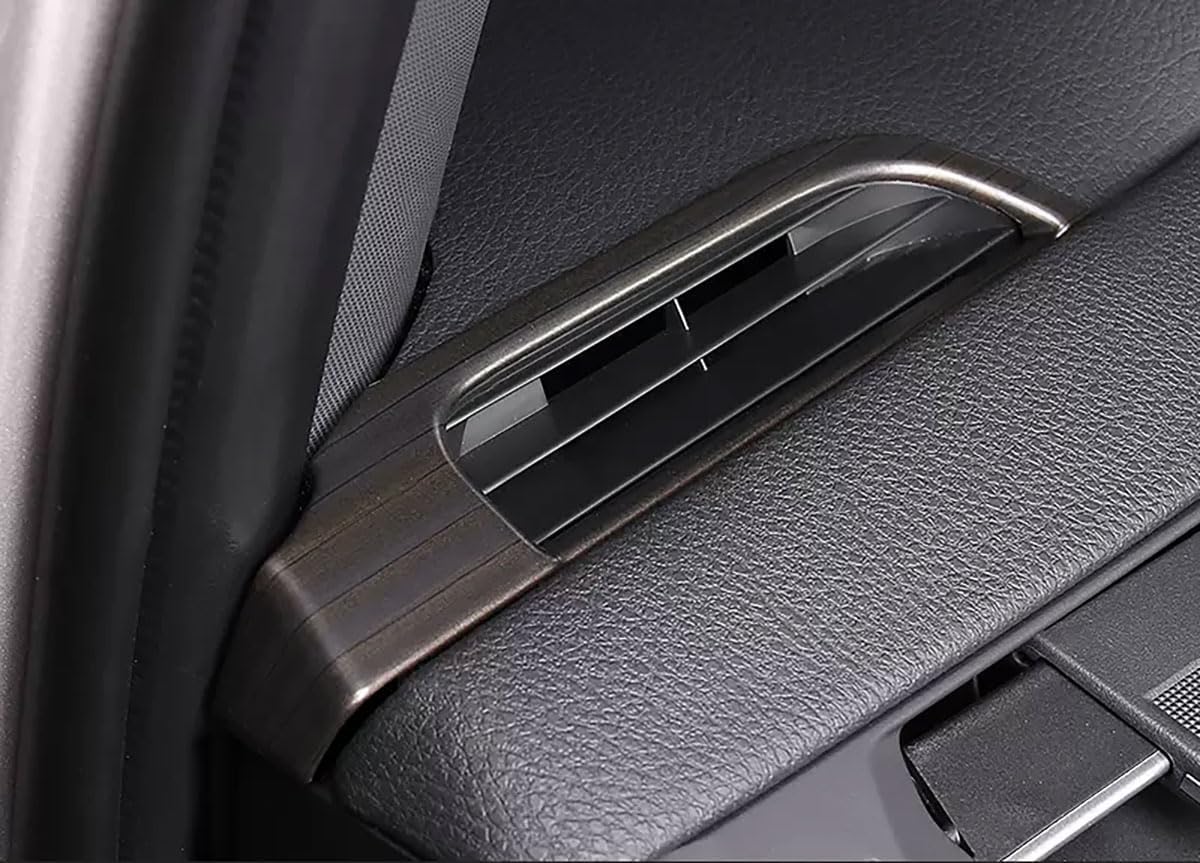 Upper Air Vent Cover Trims Compatible with Toyota Sienna 2021 2022 2023 Dashboard Air Vent Trims Wind Outlet Cover Interior Car Accessories ABS 1PCS (Peach Wood Style)