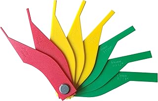 Kit de Jauge D'épaisseur de Plaquette de Frein, Outil de Jauge de Plaquette de Frein de Voiture, Lame Avec Code de Couleur SAE et Métrique