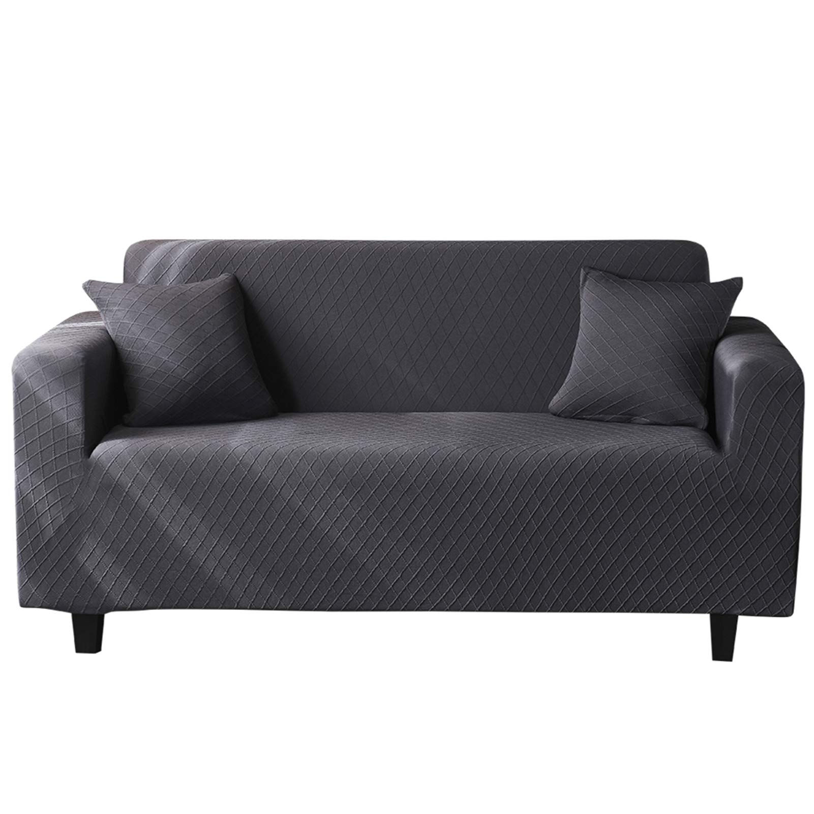 KAISUNStretch Sofa Slipcover, Waterproof and Non-slip 1 2 3 4 Seater Protective Cover, Durable and Thick Spandex Fabric Sofa Cover, Machine Washable (Grey 2,3 Seater (190-230cm))