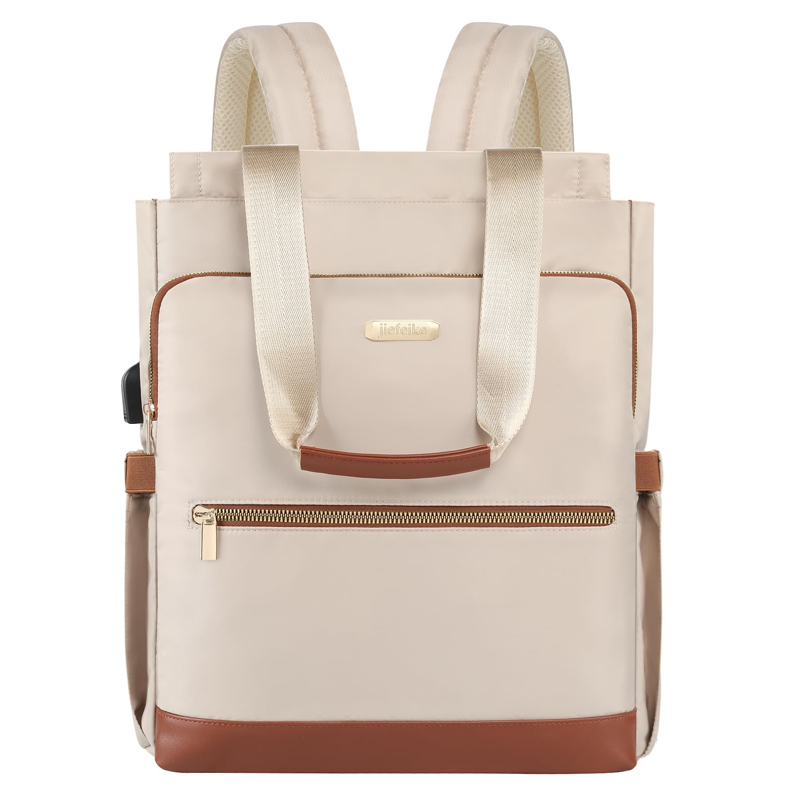 Jiefeike Travel Airline Approved Backpack for 15.6 Inch, Large RFID Anti Theft USB Charging Port