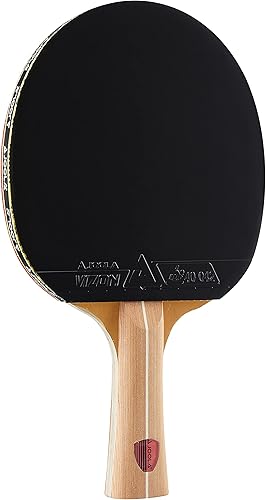 JOOLA Omega Control - Tournament Performance Ping Pong Paddle - Table Tennis Racket for Advanced Training with Flared Handle - Includes Vizon Table