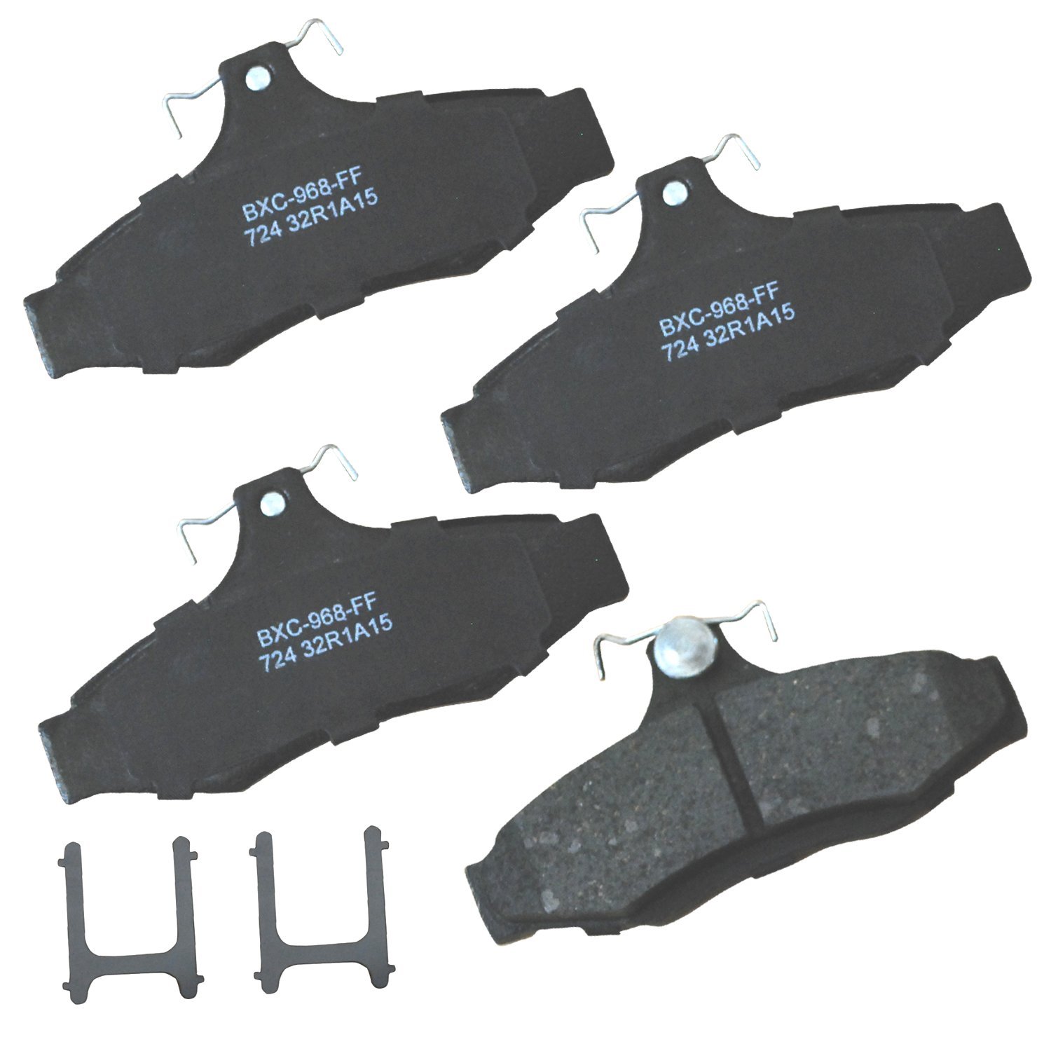 Bendix Premium SBC724 Ceramic Rear Brake Pads for Daewoo Leganza 2002-1999, Nubira 2002-1999, Mitsubishi Diamante 2004-1997