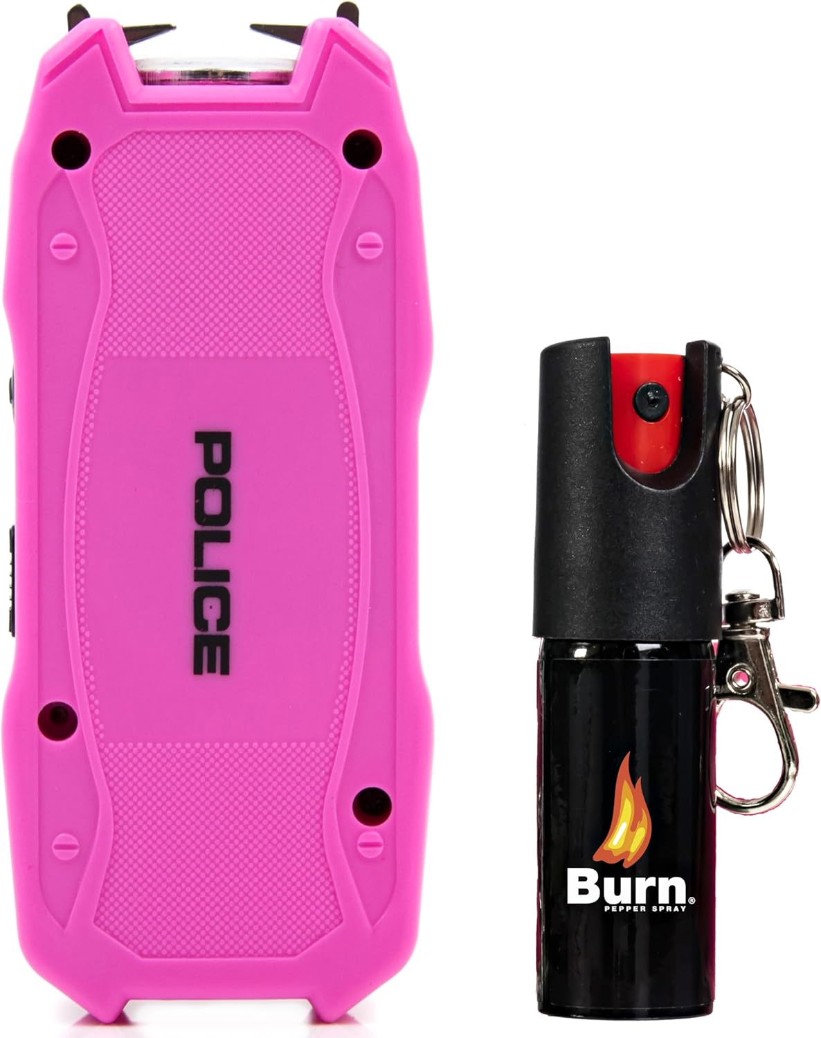 Police Stun Gun Burn Pepper Spray Combo Women Men Self Defense 1901 Pink Sports
