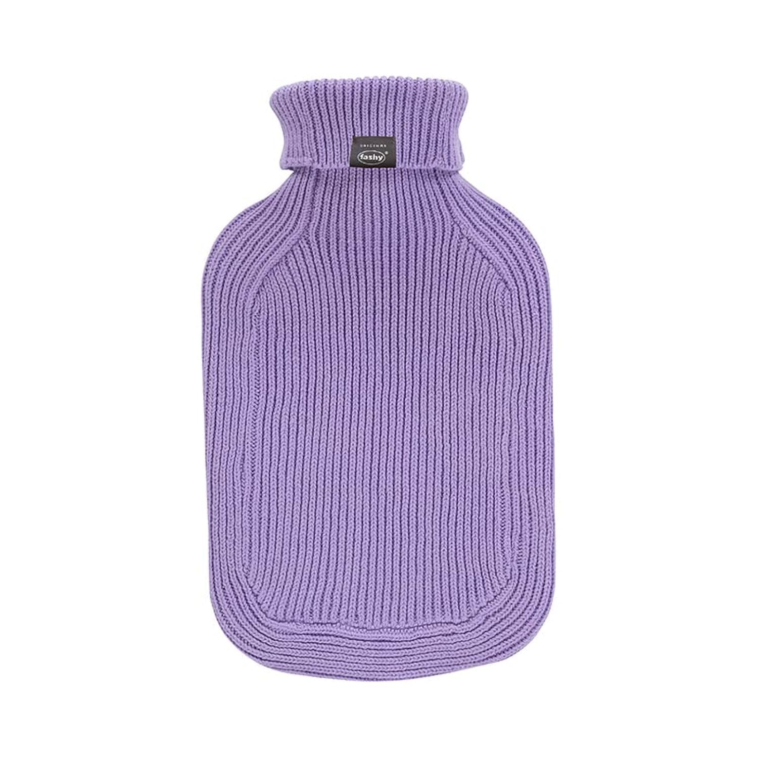Fashy Hot Water Bottle with Turtleneck Knitted Cover Lilac 2 L