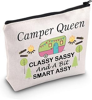 Camping Gift Camper Queen Classy Sassy and A Bit Smart Assy Storage Bag Camper Gift for Women (Camper Queen Classy Sassy CA)