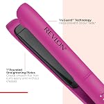Revlon RVST2217F Précision de chaleur facile 1" Fer plat avec TRUGUARD™ technologie, haute chaleur, moins de frisottis, chauffage rapide, double tension, 10 Paramètres de chauffage