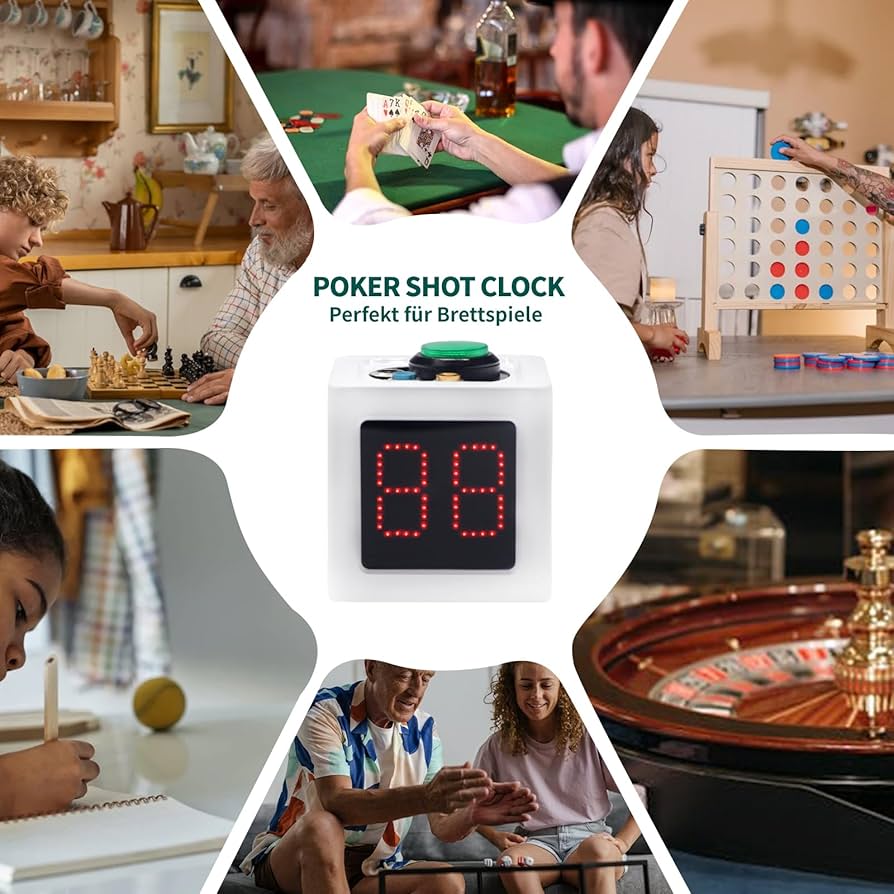 ポーカー用　ショットクロックタイマー Amazon.com: GANXIN Poker Shot Clock, Seconds Countdown Timer
