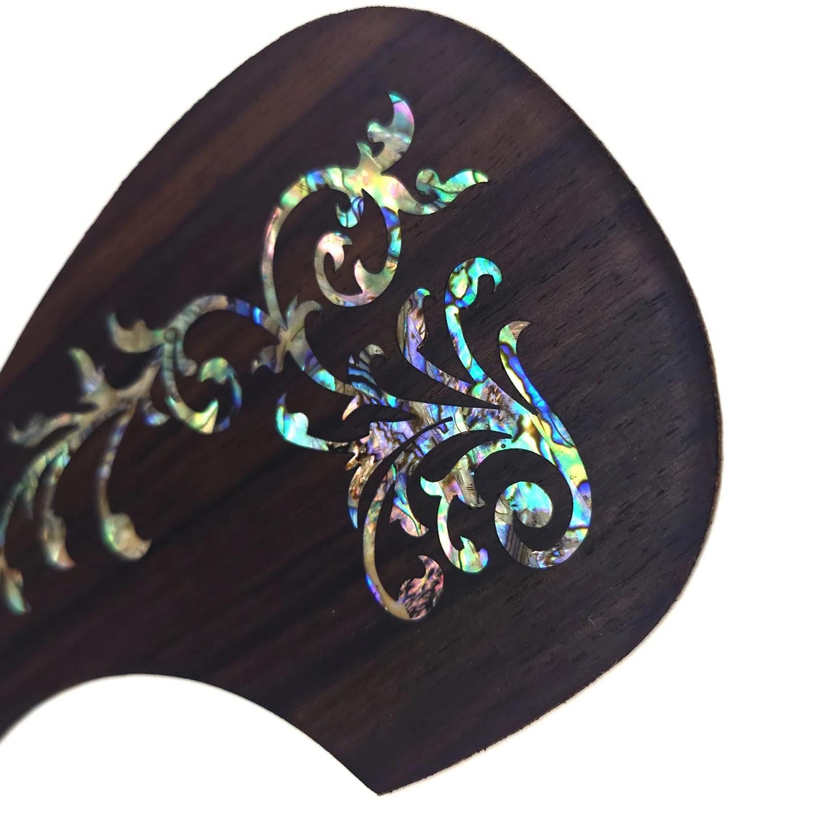 Uniwersalna osłona pickguardu do gitary akustyczne Pickguard do gitary akustycznej lite drewno inkrustowane idealnie sfazowane krawędzie