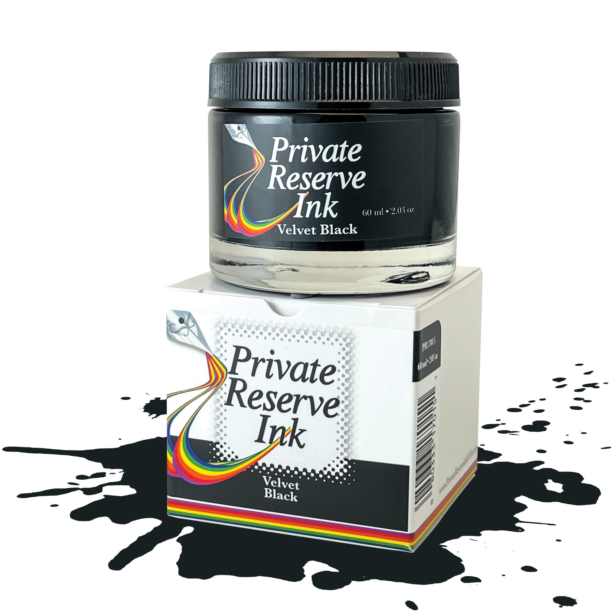 Private Reserve Atrament - butelka z atramentem do piór wiecznych 60 ml, aksamitny czarny