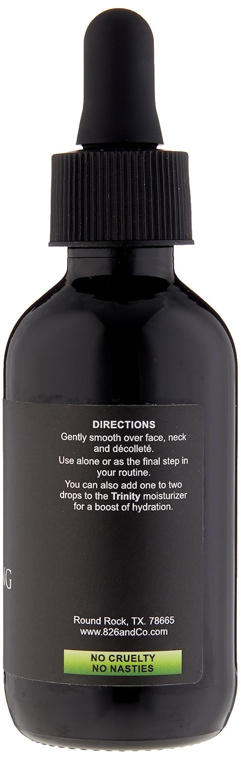 826 & Co. FORGIVING Face Oil. Daily Anti-Aging Serum to Hydrate, Smooth, Comfort and Reveal Radiant Skin with Elastin, Ceramide NP and Pomegranate Oil. Lightweight Quick Absorption. 2oz