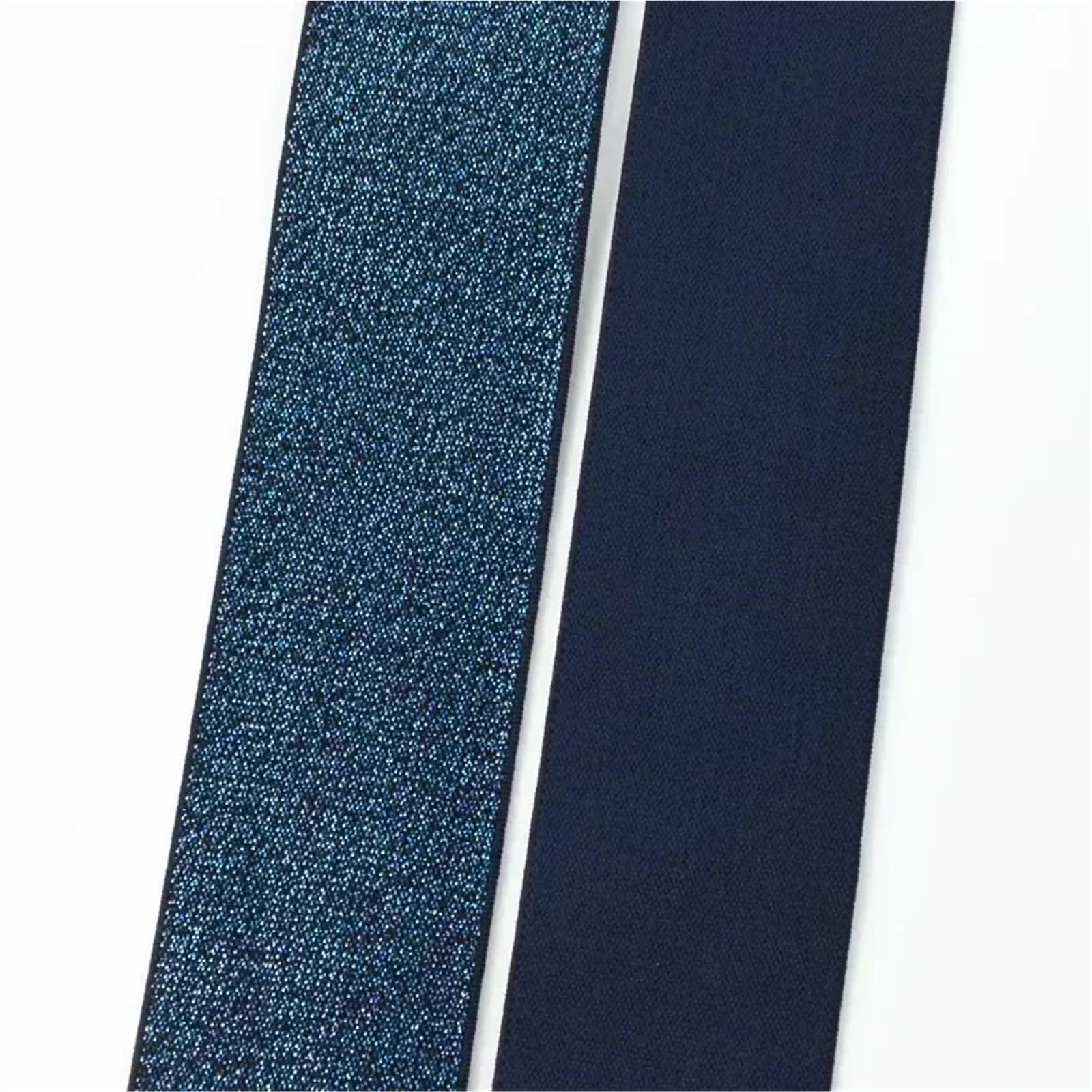 Bandas elásticas de nailon de 2/5/10M, bandas de goma for cinturón de costura, eslinga, ropa, pantalones, decoración de cintura, cinta elástica, accesorios DIY(RoyalBlue,10Meters,40mm)