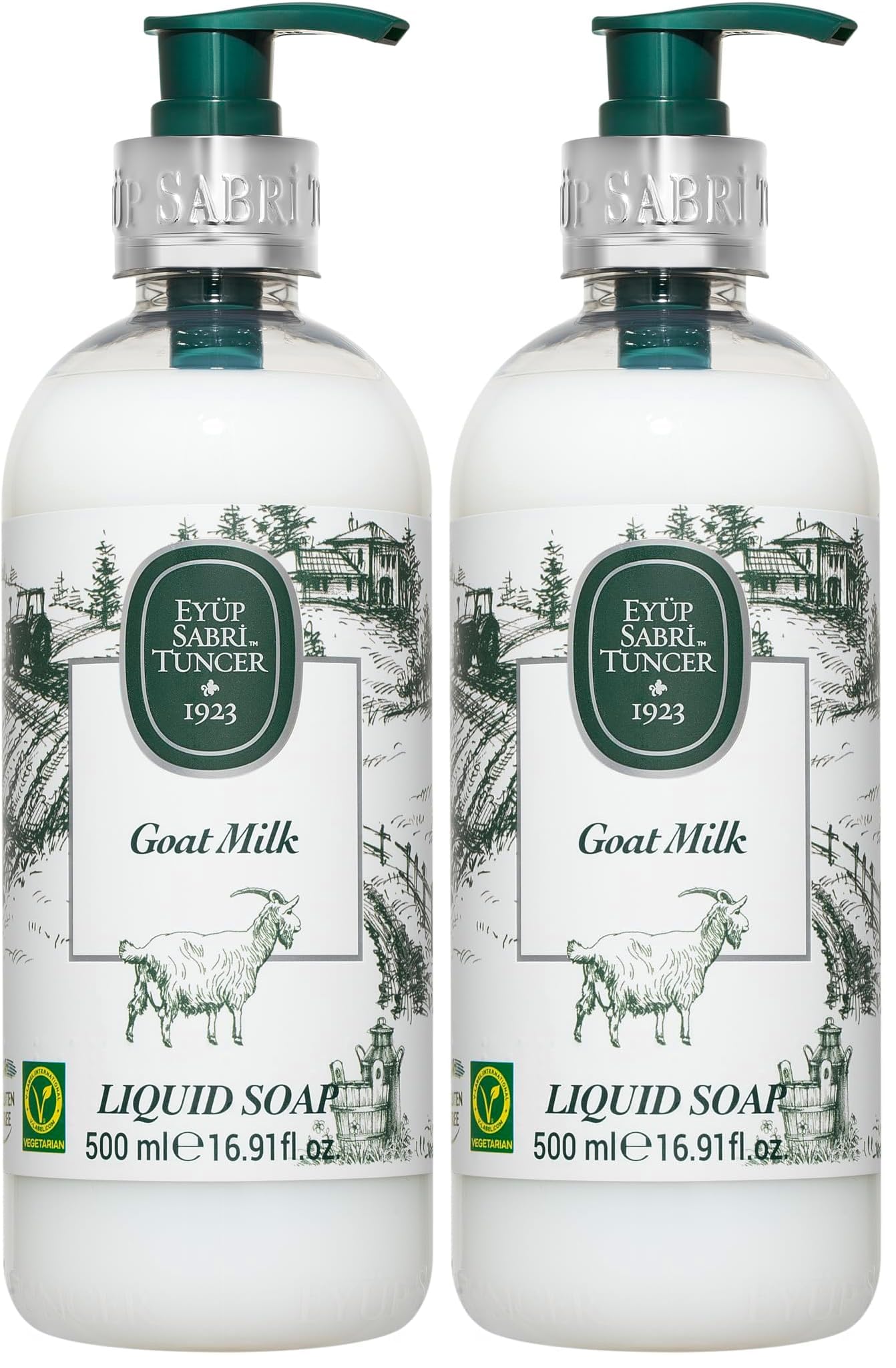 Eyüp Sabri Tuncer Doğal Zeytinyağli Sıvı Sabun Keçi Sütü (500 ml) 2li paket