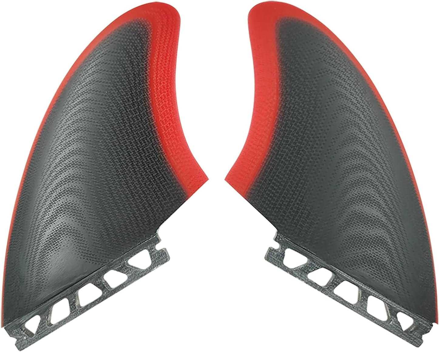 Surfboard Twin Keel fin Set Single Tab/Double Tabs 2 -Solid Fiberglass Flex for Lightweight Durability & Top Surfing Performance