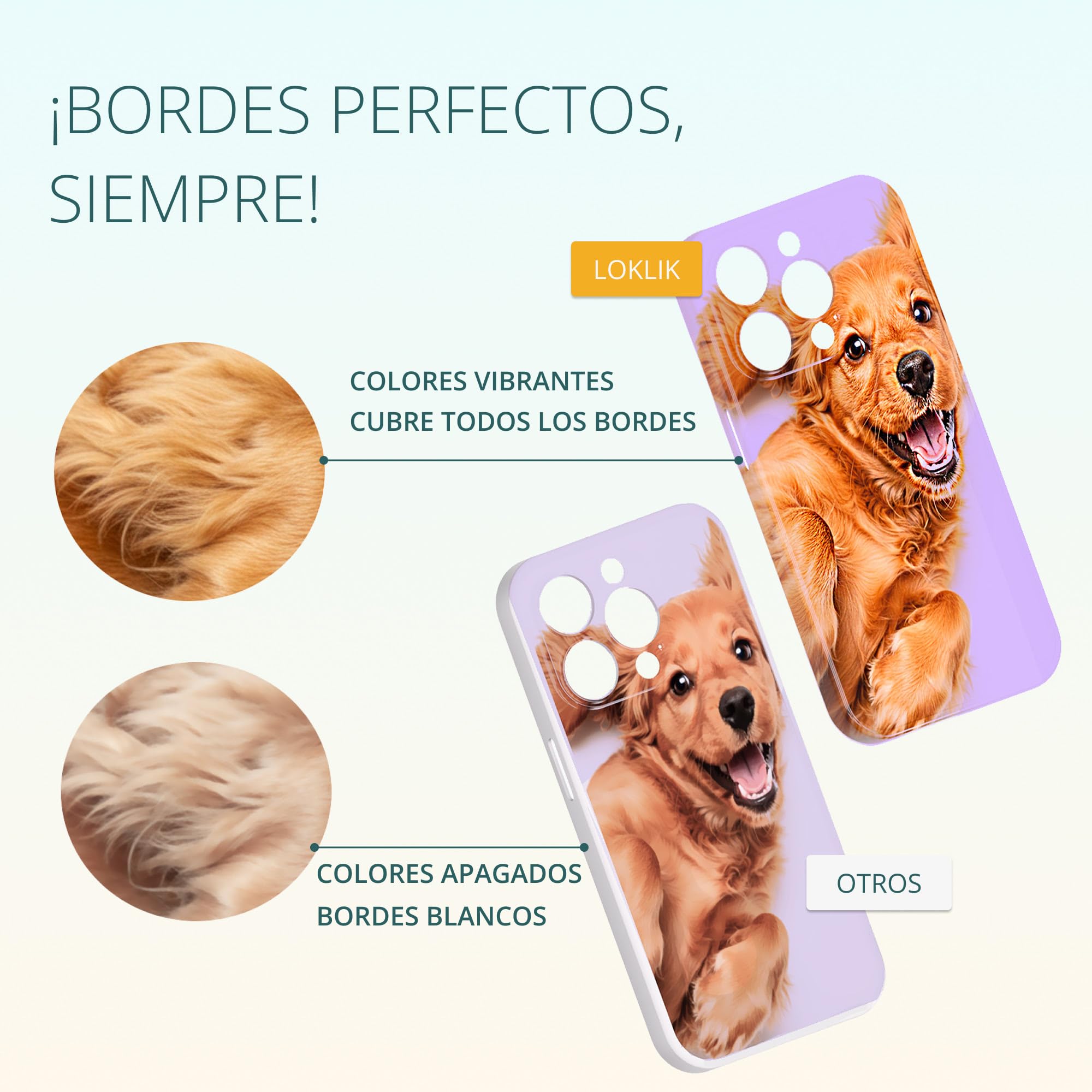 LOKLiK Prensa de calor para fundas de teléfono, insignias, montañas y más personalizadas - Tecnología vacía para diseño envolvente vibratorio - Phone Case Heat Press - Compatible con iPhone y Android