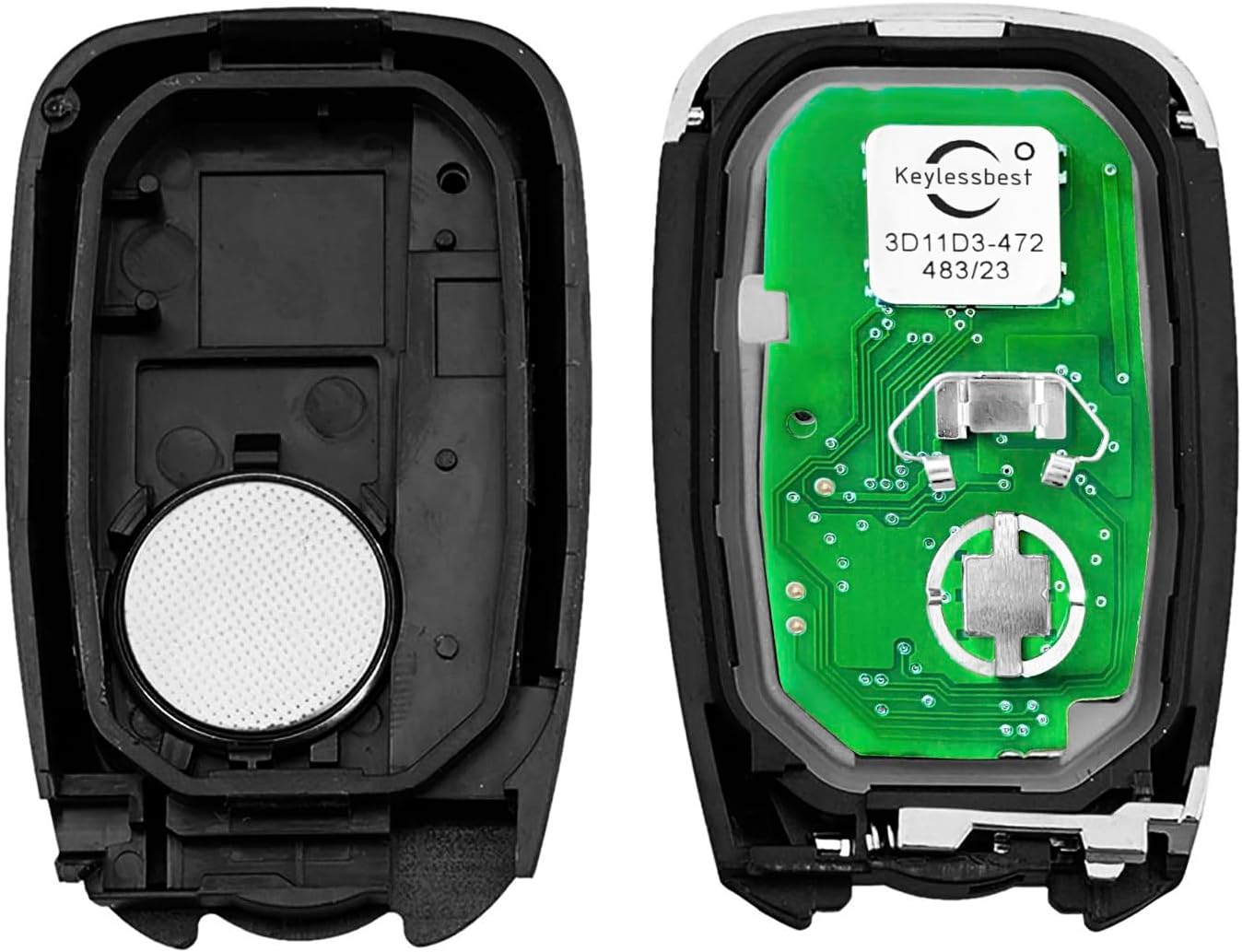 2 Keylessbest Replacement for 2021 2022 2023 2024 Chevrolet Trailblazer Blazer Traverse Trax Key Fob Remote Control HYQ4ES 3 Buttons 434MHz