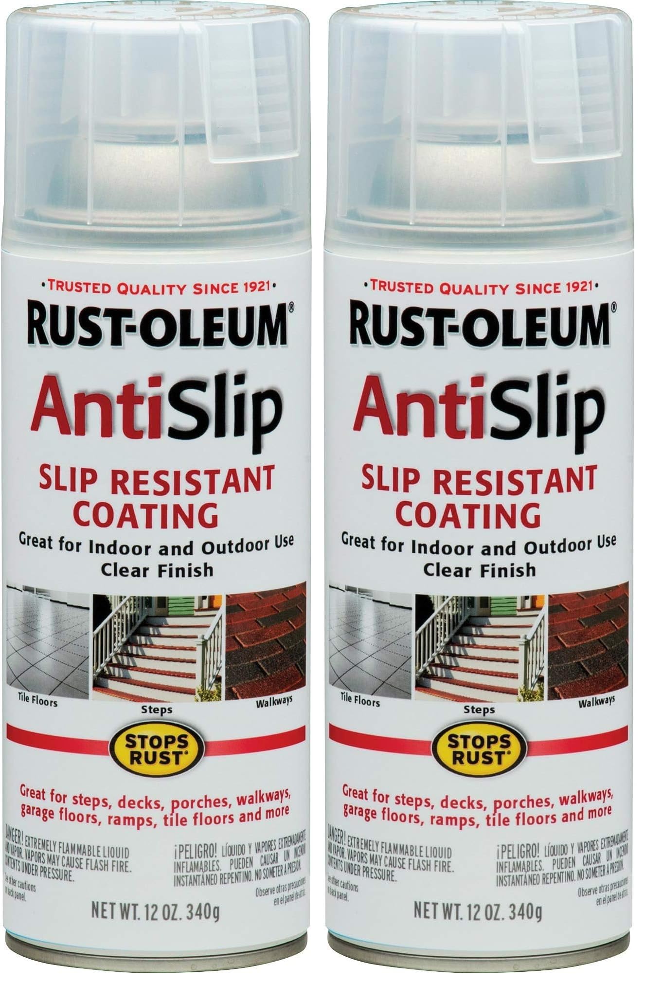 tammy＊です。 Rust-Oleum Stops Rust Anti-Slip 271455 Antislip Spray 12 oz, Clear