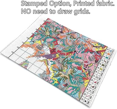 Cross Stitch Kits, Awesocrafts Butterfly Love Flower Easy Patterns Cross Stitching Embroidery Kit Supplies Christmas, Stamped or Counted (Butterfly, Stamped)