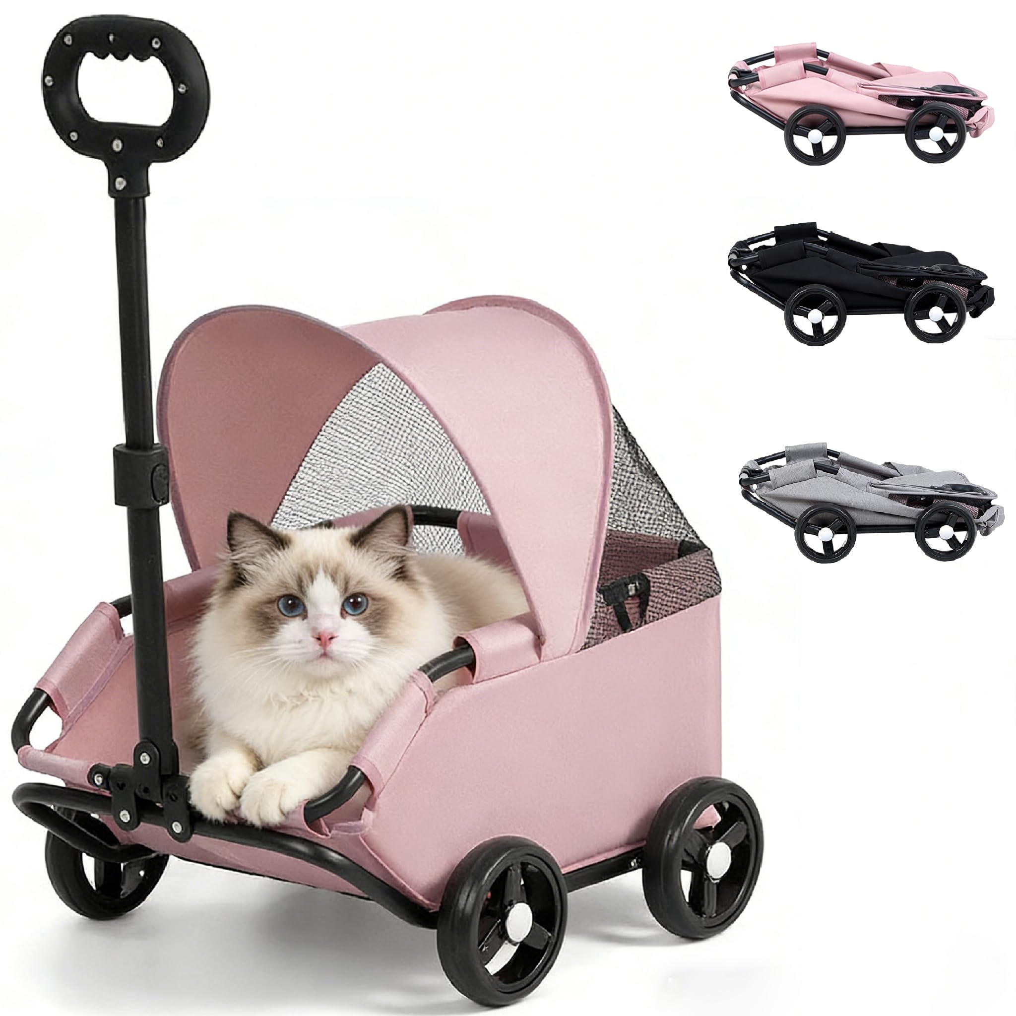 Amazon.co.jp: ペットカート 折りたたみ式 小型猫・犬用 ミニ ペット