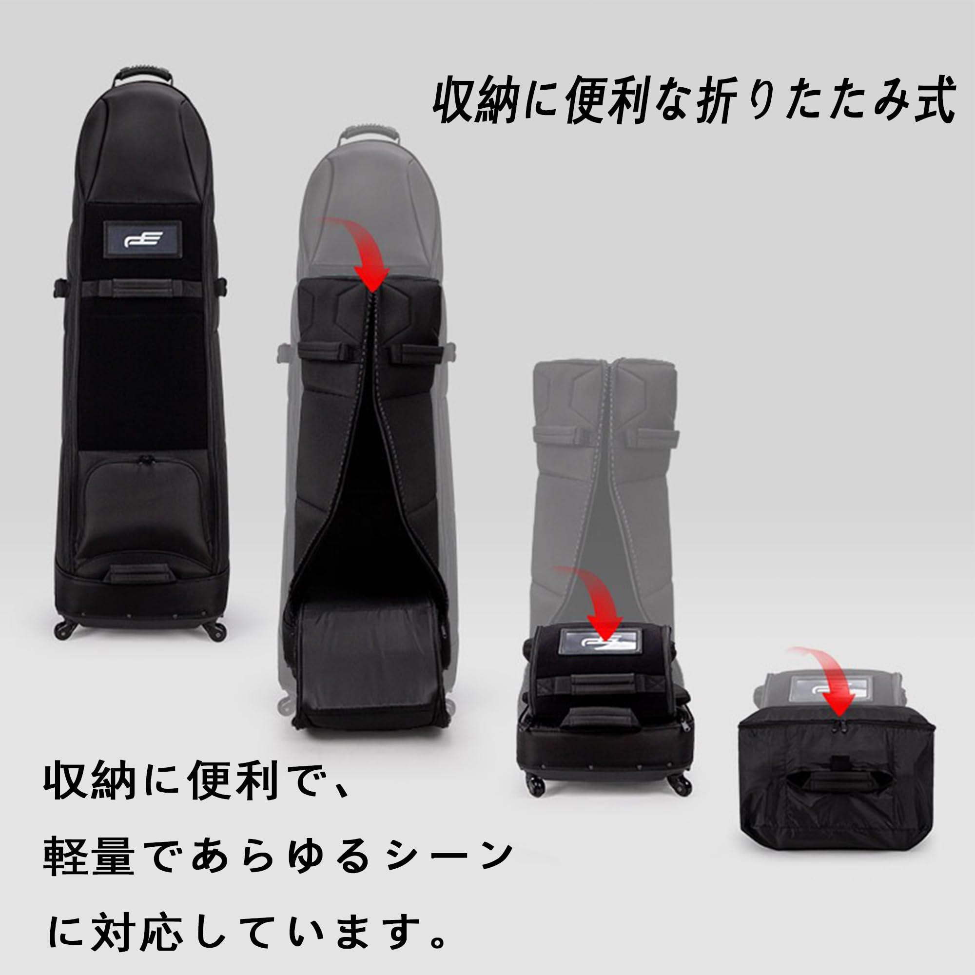 PlayEagle ゴルフ用トラベルカバー キャスター付き ゴルフバッグカバー Amazon | PlayEagle ゴルフバッグトラベルカバー キャディバッグ
