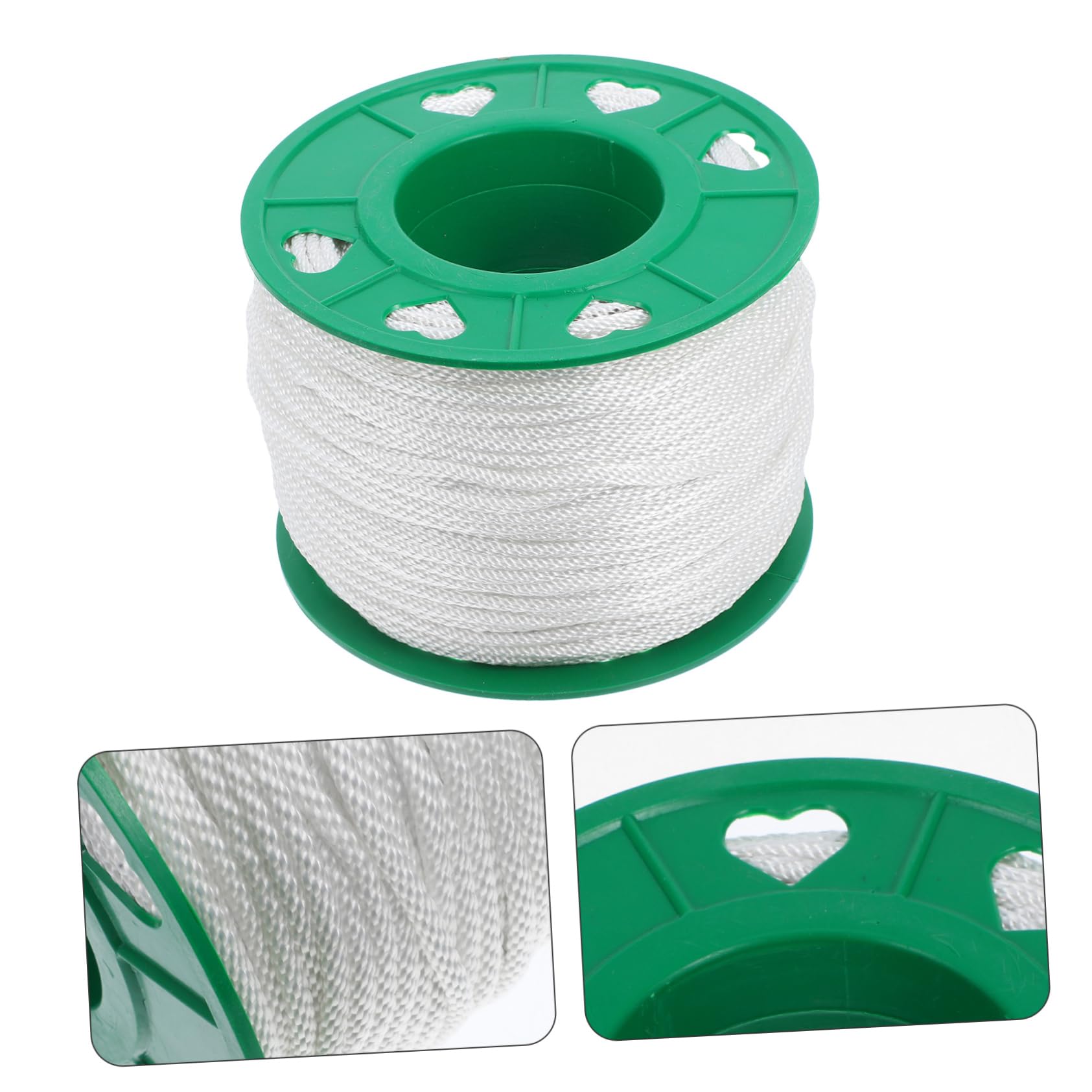 Happyyami Cuerda de Arranque para Motosierra y Cortacésped, 1 Rollo | Nylon y Pp, Color Verde, Ligera y Compacta, Mecanismo de Tracción Manual, Uso en Jardinería
