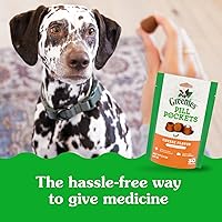 Vista 5 de Greenies Bolsillos para pastillas para perros de gran tamaño, bolsa de golosinas para perros para medicamentos de cápsulas, sabor a queso, bolsa